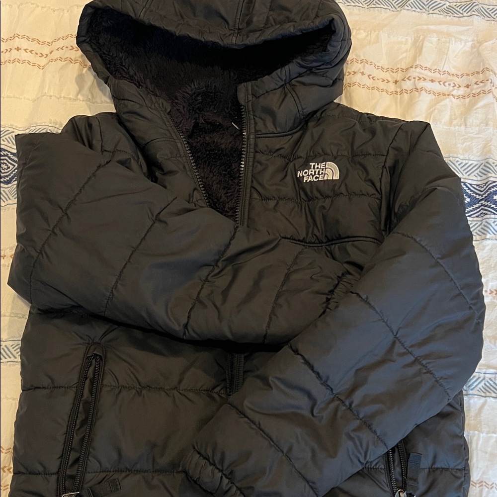 The North Face black Hooded reversible Jacket